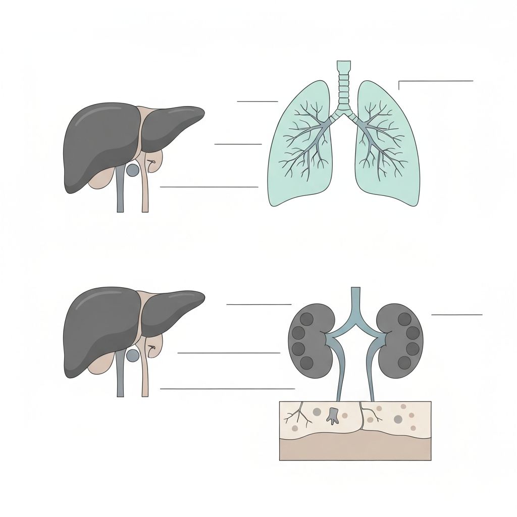 Overview of human organs involved in detoxification system